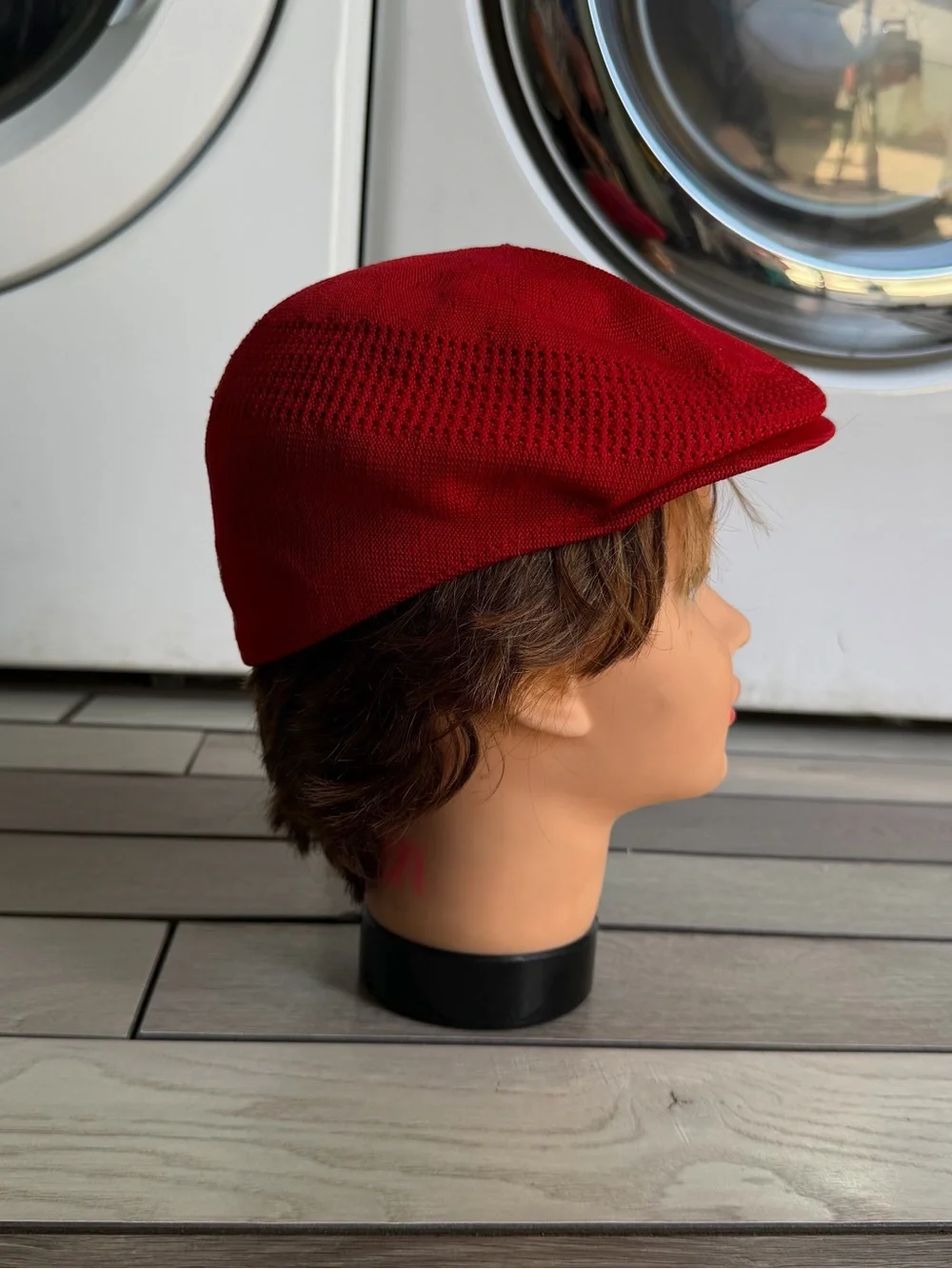 Kangol Tropic 504 Ventair hat in scarlet red